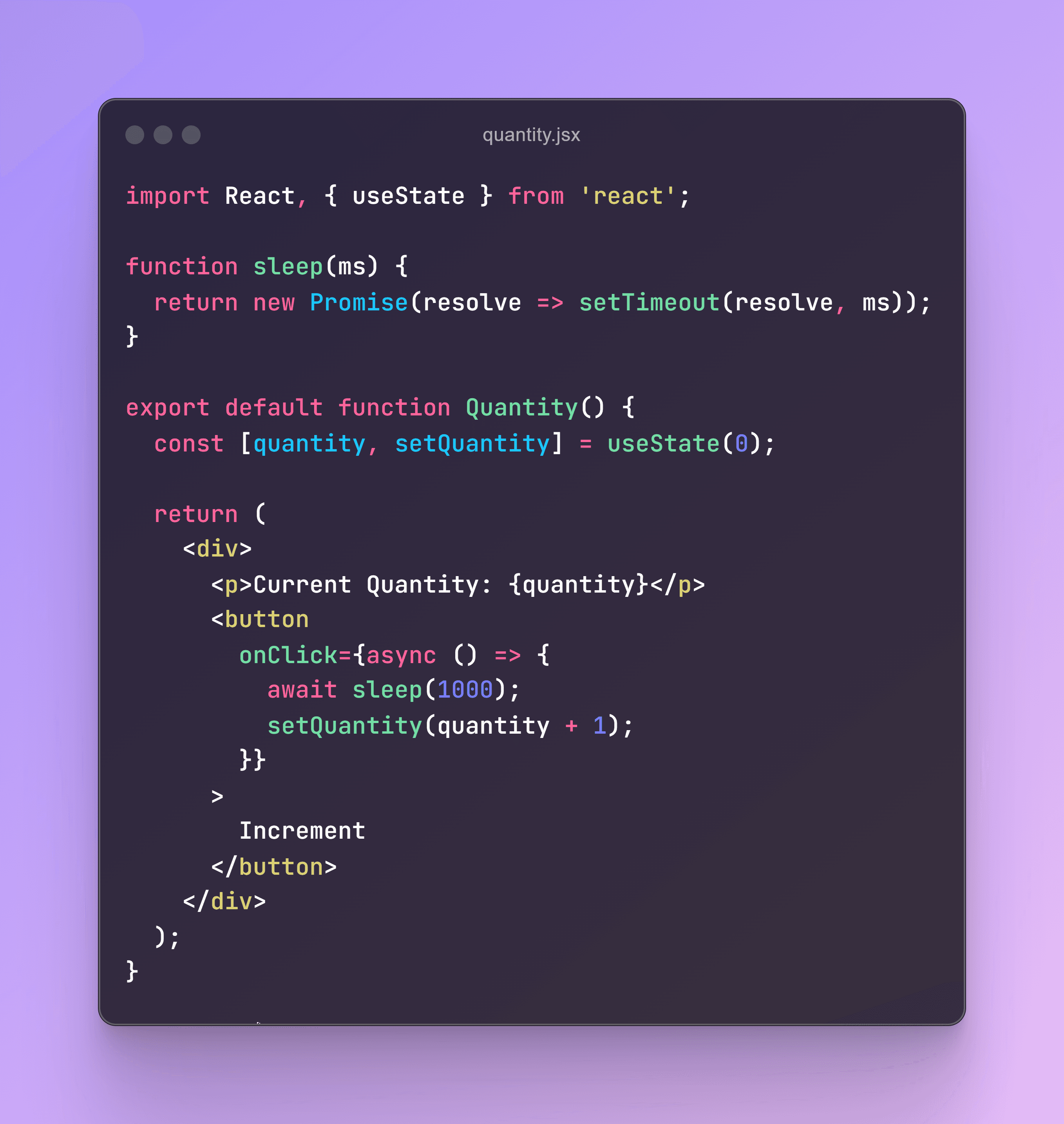 Creating the error